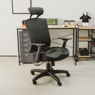完美主義|Myrna 立體頭枕全網皮電腦椅 辦公椅 電腦椅 書桌椅 辦公椅【I0032】