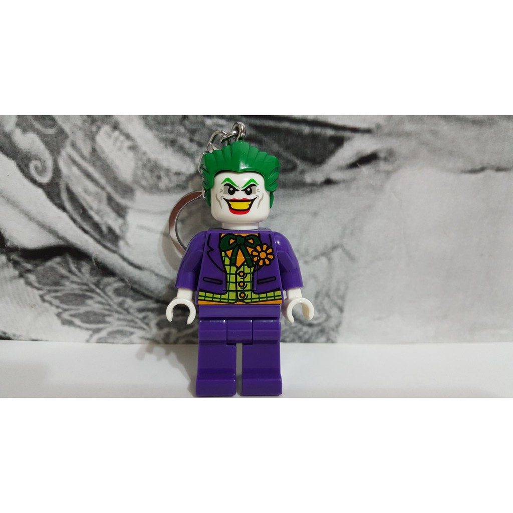 ＊二手 正版 LEGO 樂高鑰匙圈 DC THE JOKER 小丑 LED鑰匙圈 蝙蝠俠 LED手電筒 漫畫 超級英雄