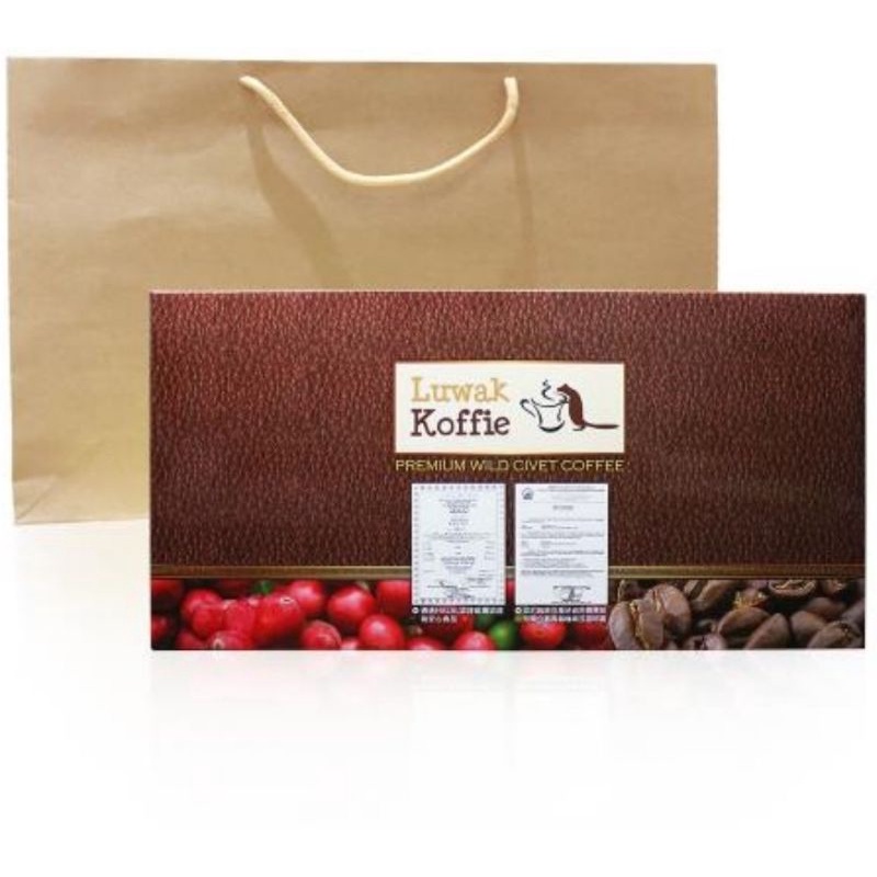 （免運）代購--Luwak Koffie尊爵麝香貓阿拉比卡咖啡豆(100g±3g/包)×4包