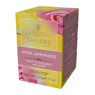 TAYLORS英國泰勒玫瑰檸檬風味茶(無咖啡因)20茶包/盒,附發票【吉瑞德茶坊】