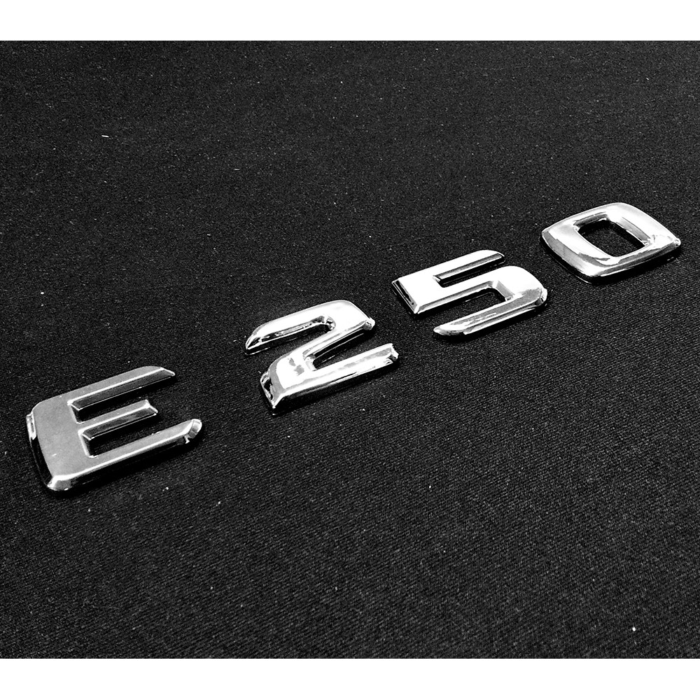 圓夢工廠 Benz 賓士 E W210 W211 E250 後車箱 尾門 鍍鉻 車型車標 字貼 字標 同原廠款式