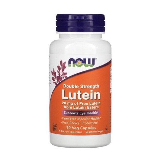 現貨Now Foods Lutein葉黃素20mg 90顆 效期2025/09 素食膠囊