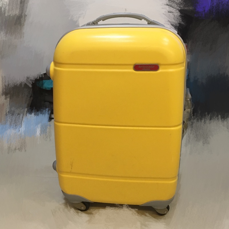二手Ambassador 安貝思德 行李箱 20吋 寶貝蛋可加大拉鍊款旅行箱