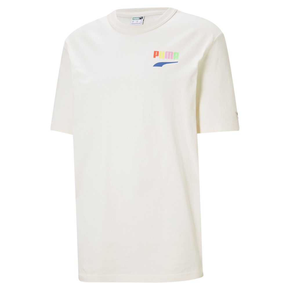 PUMA 男款米白色流行系列 Downtown短袖T恤 53089975