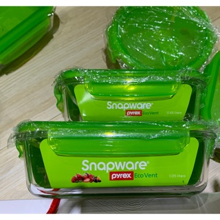 ［全新］snapware 康寧密扣 四件組 氣孔式 玻璃保鮮盒