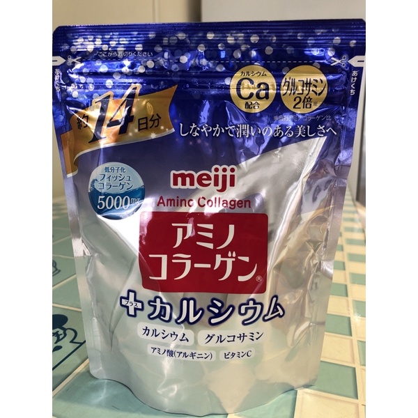 日本原裝進口明治膠原蛋白粉加鈣14天份