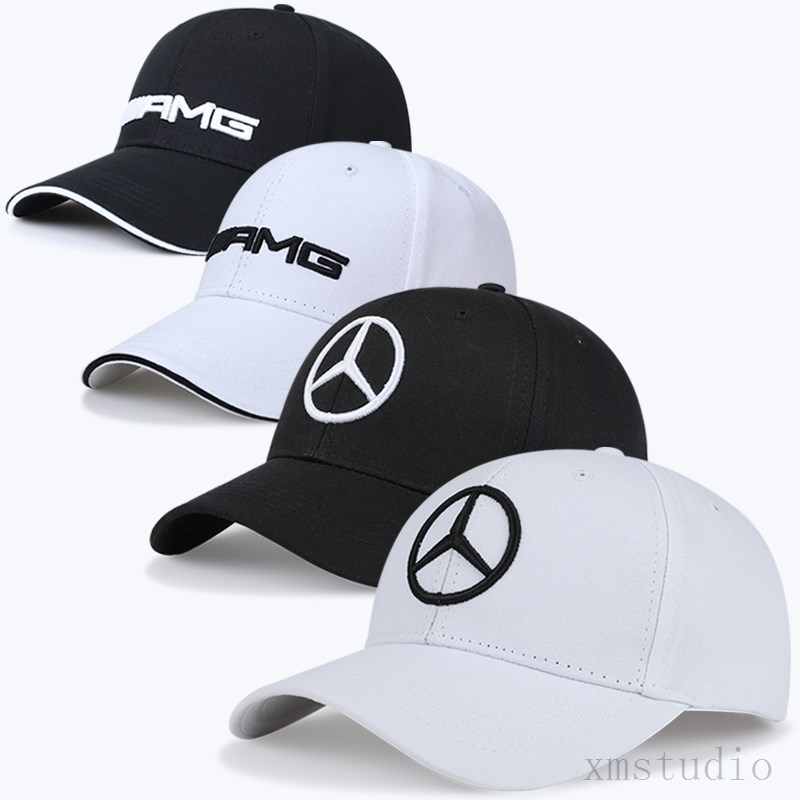 BENZ 賓士奔馳帽子原廠AMG帽子賽車男棒球帽女汽車運動紀念帽鴨舌帽賽車帽