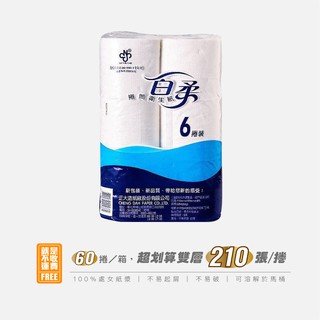 【現貨+免運費】【百吉牌】百柔小捲筒衛生紙60捲/箱 捲紙 小卷紙 擦手紙 萬用紙巾 馬桶可溶