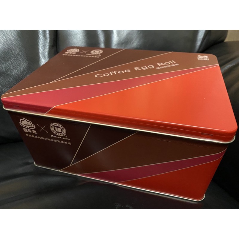 喜年來 西雅圖極品咖啡蛋捲禮盒288g (2支x8包入)鐵盒裝