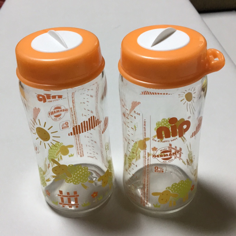 Nip寬口徑玻璃奶瓶240ml 二手