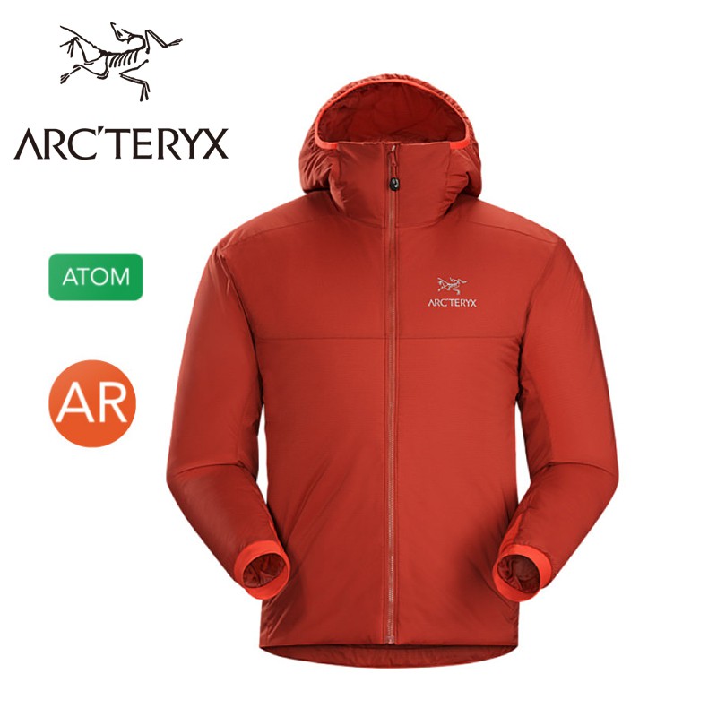 【ARC TERYX 始祖鳥 男款 Atom AR Hoody 連帽化纖外套 桑格里亞酒紅】連帽外套/保暖外套/悠遊山水