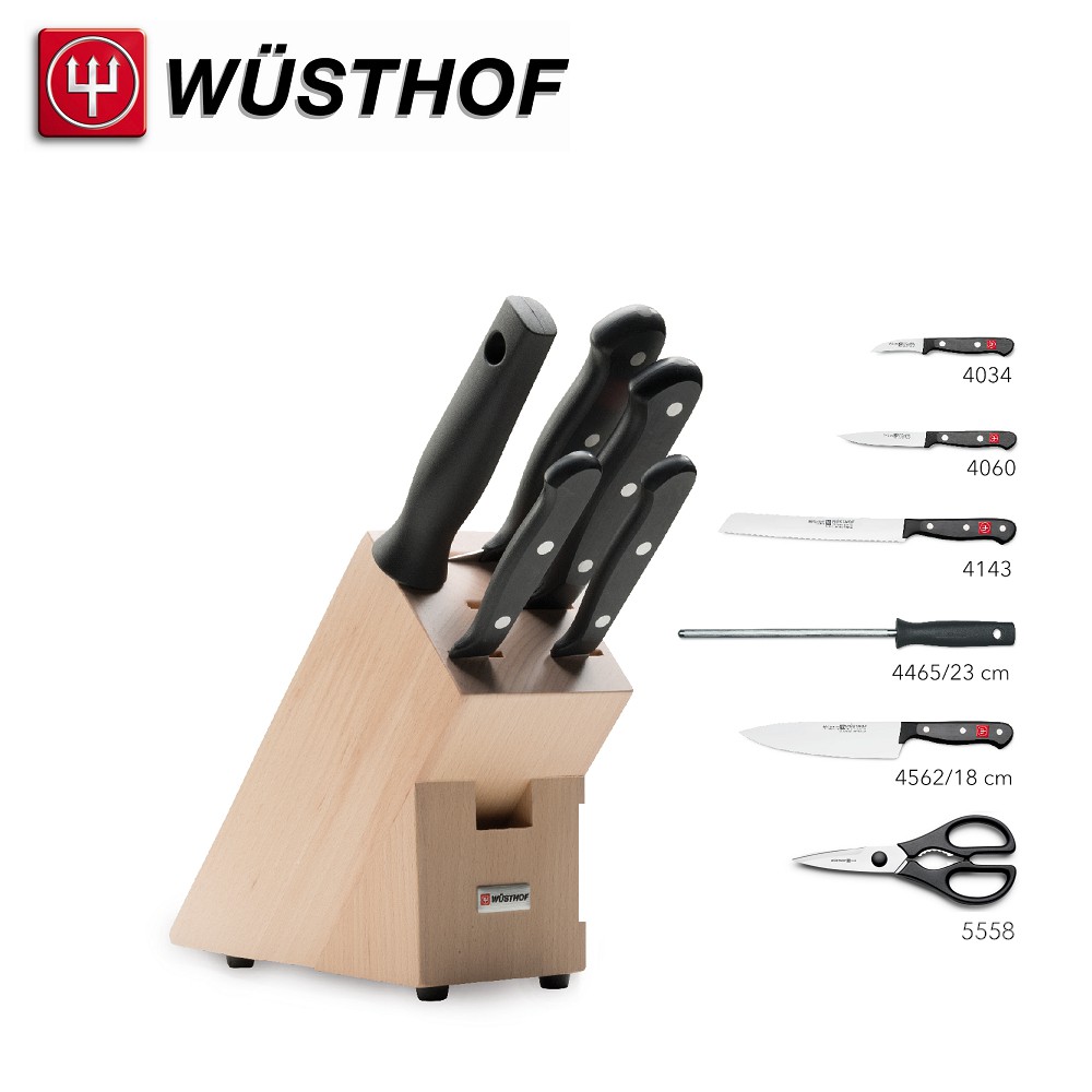 《WUSTHOF》德國三叉牌GOURMET 6件刀具組