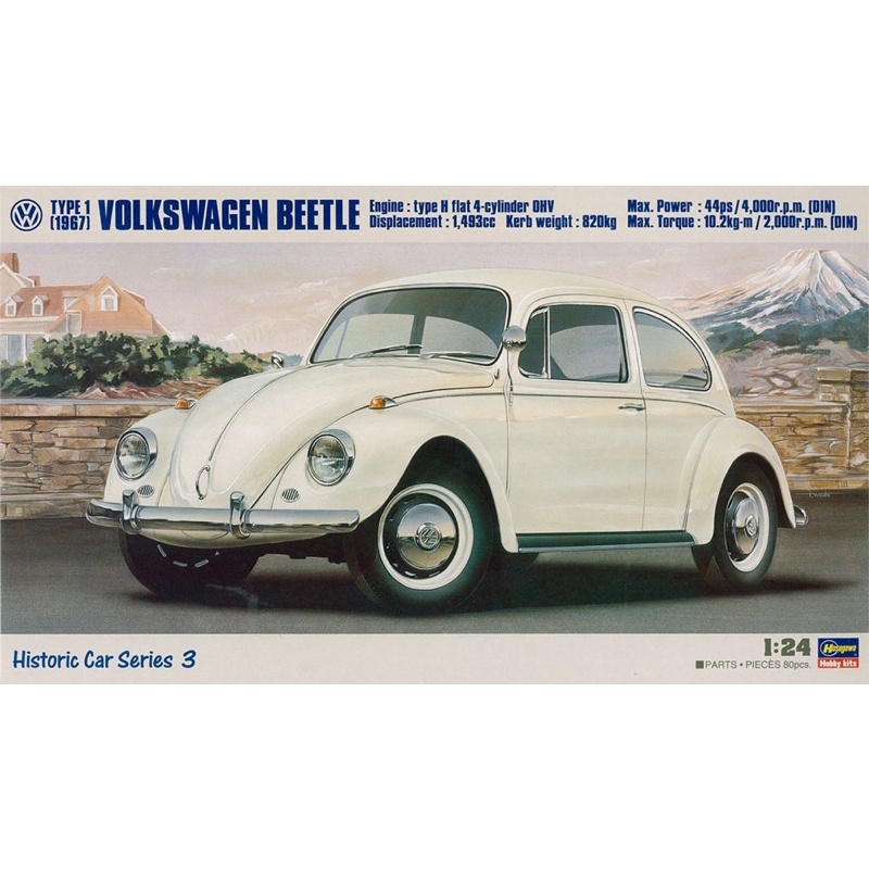 ［模王］ 現貨 HASEGAWA 長谷川 1/24 車模 VOLKSWAGEN BEETLE TYPE1 1967’