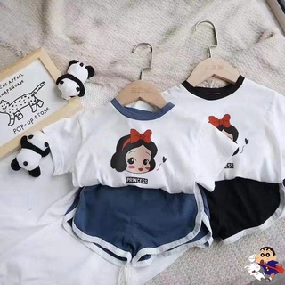 淘淘★ins夏季兒童套裝2022韓版新款嬰童運動兩件套男女童短袖短褲套裝