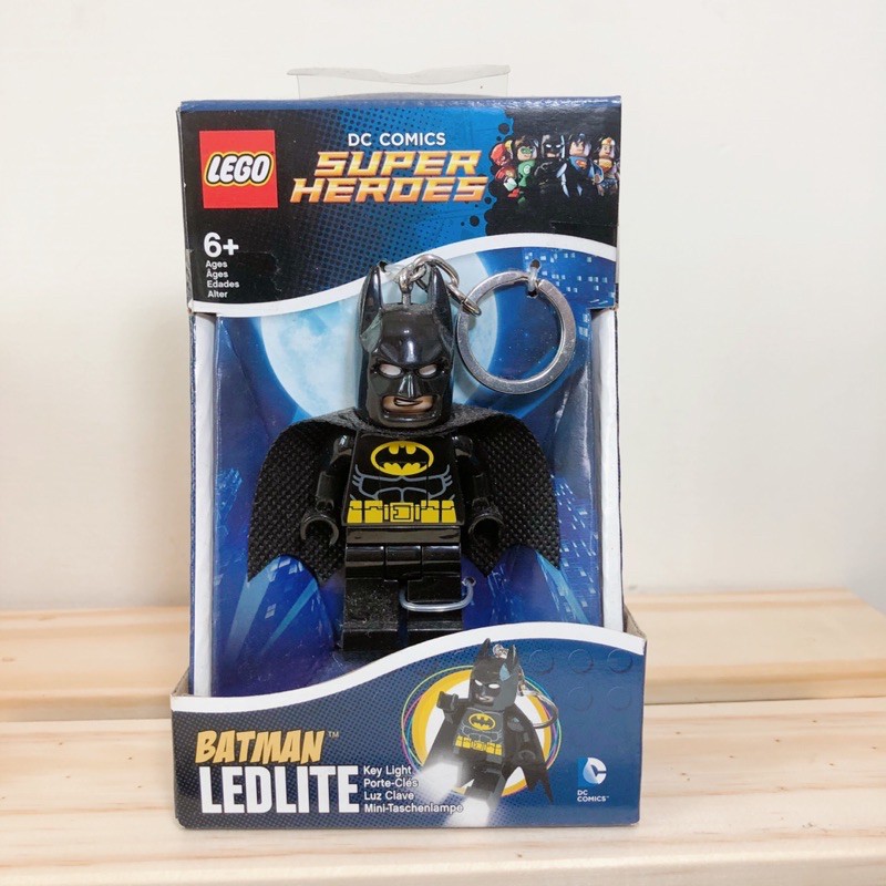 LEGO DC 英雄/蝙蝠俠 LED燈鑰匙圈/塑膠