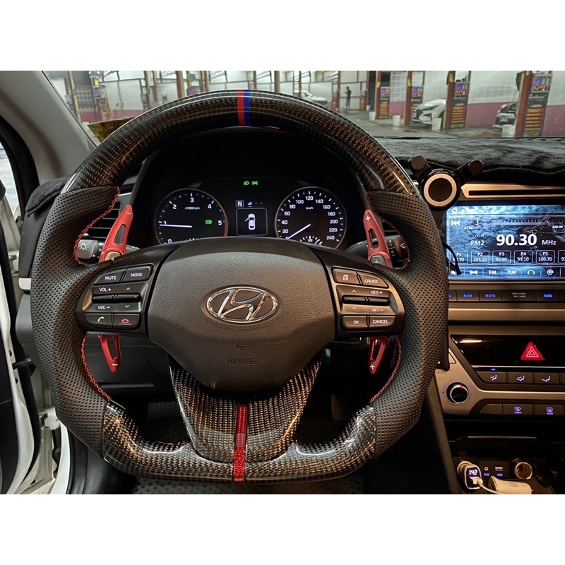 現代改裝原廠hyundai Super Elantra Elantra Sport 方向盤d型方向盤換檔撥片 蝦皮購物