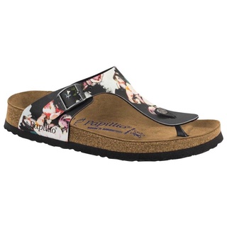 Birkenstock Gizeh 黑底印花 夾腳 軟墊 寬版 拖鞋 夾腳拖