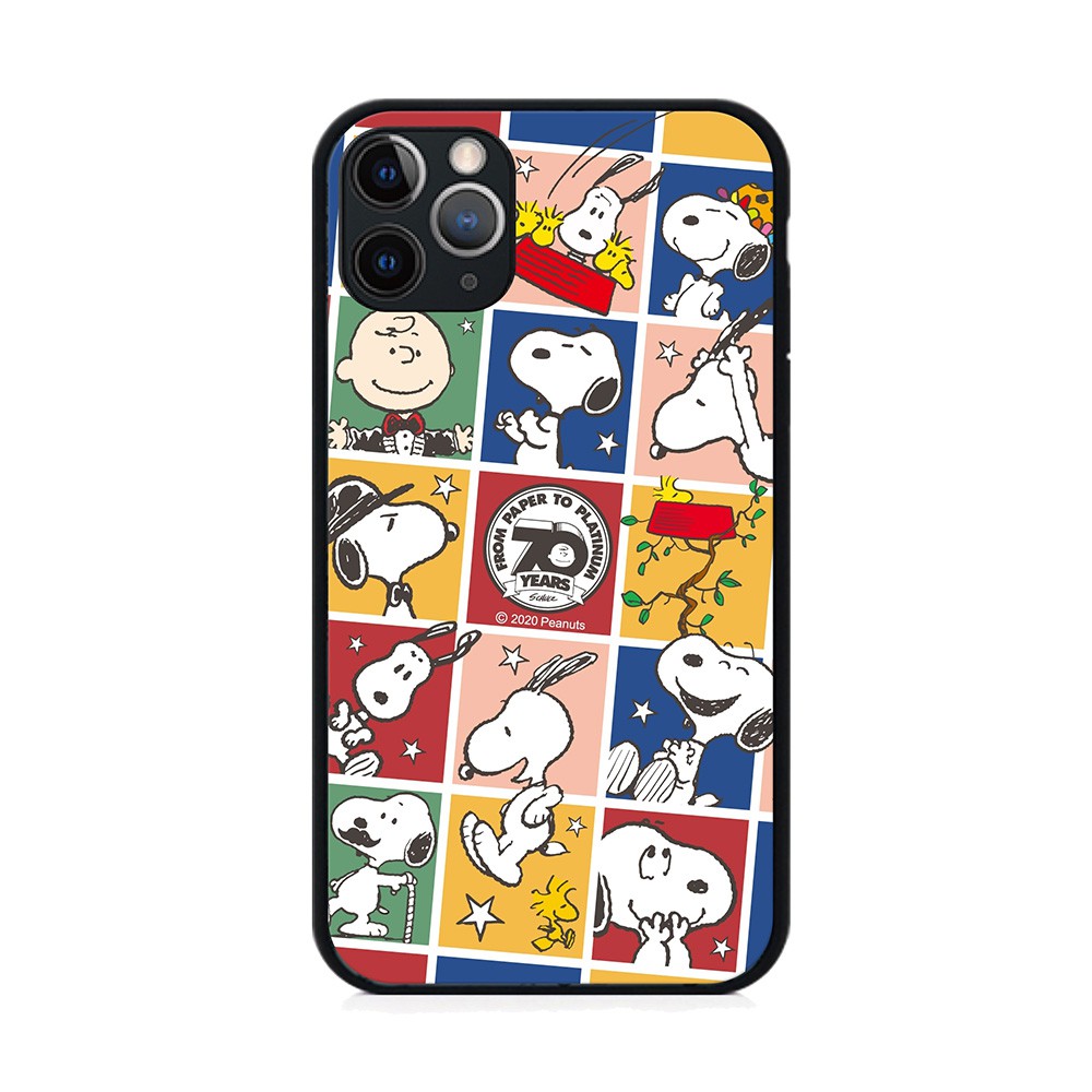 【正版授權】Snoopy iPhone 11系列 全包邊鋼化玻璃保護殼- 史努比滿格