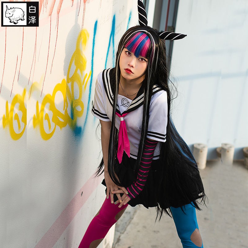 白澤彈丸論破cosplay澪田唯吹妹子cos衣服裝女輪舞同人套裝動漫展 蝦皮 Line購物
