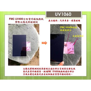 <FMC隔熱膜>UV400全防紫外線隔熱紙;紫外線阻隔率:100%;透光度:6%;;防曬黑;抗藍光;*台灣製造;非陸製品