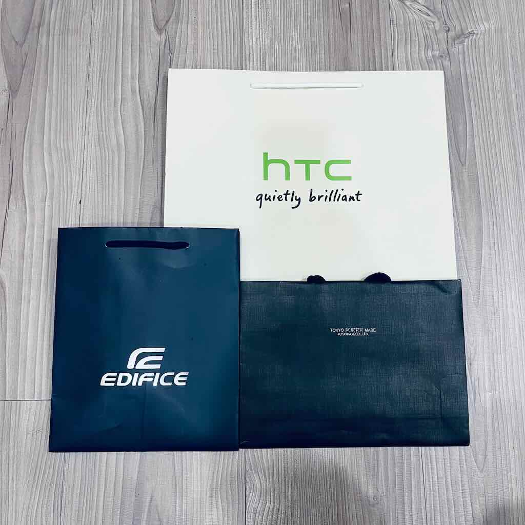 EDIFICE PORTER HTC 專櫃 品牌 精品 紙袋 購物袋 禮物袋 手提袋 包裝袋