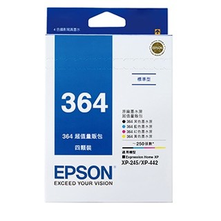 *大賣家* EPSON 364 (T364650) 原廠墨水匣組合包4色1組 XP245 XP442