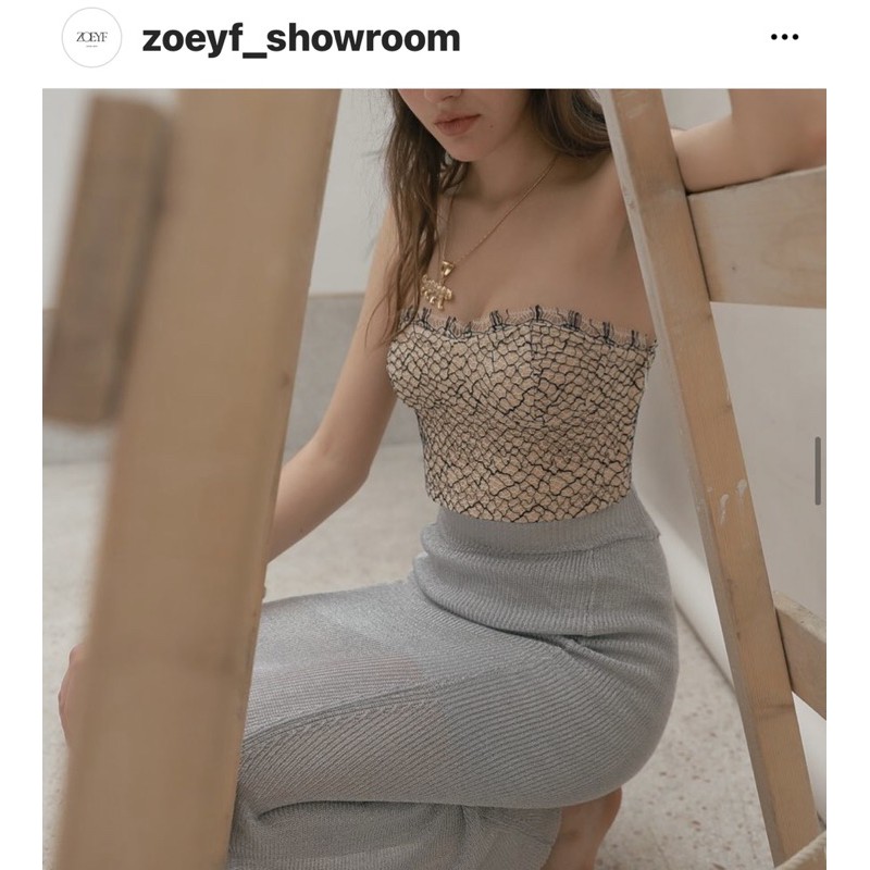 ZoeyF Studio 兩件式女神款平口洋裝 套裝*全新