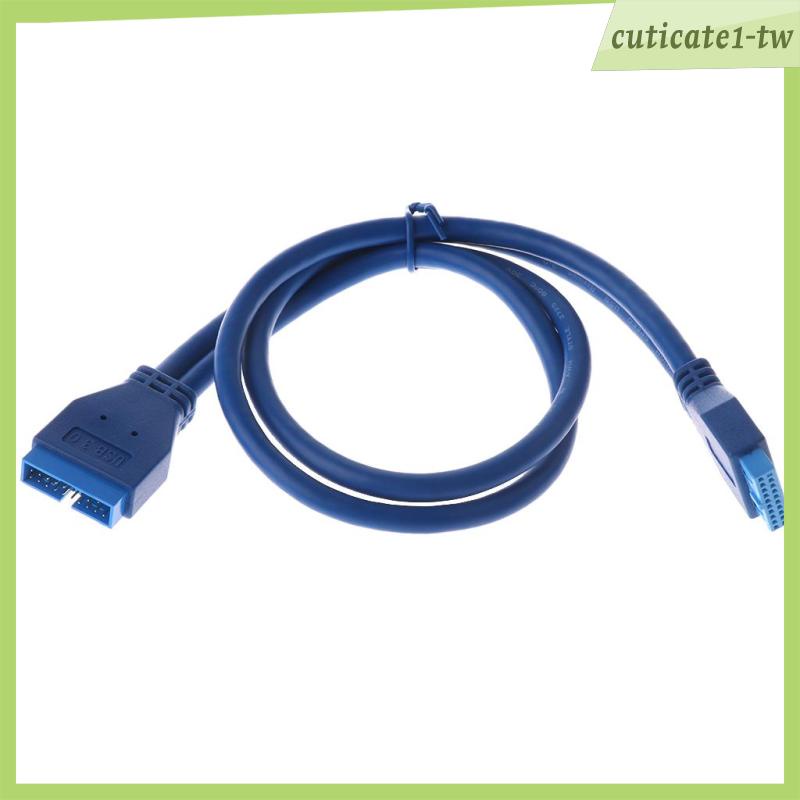 [CuticatecbTW] USB3.0主板20Pin公頭至20Pin母頭延長線50cm for PC