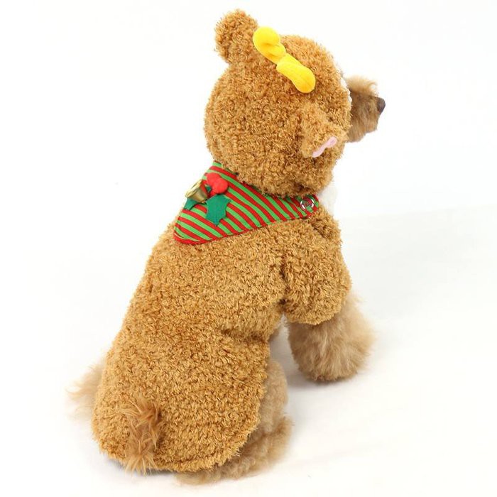 貝果貝果 日本 PET PARADISE 聖誕節 造型麋鹿變身裝 [D11653] 大狗 臘腸 專用款
