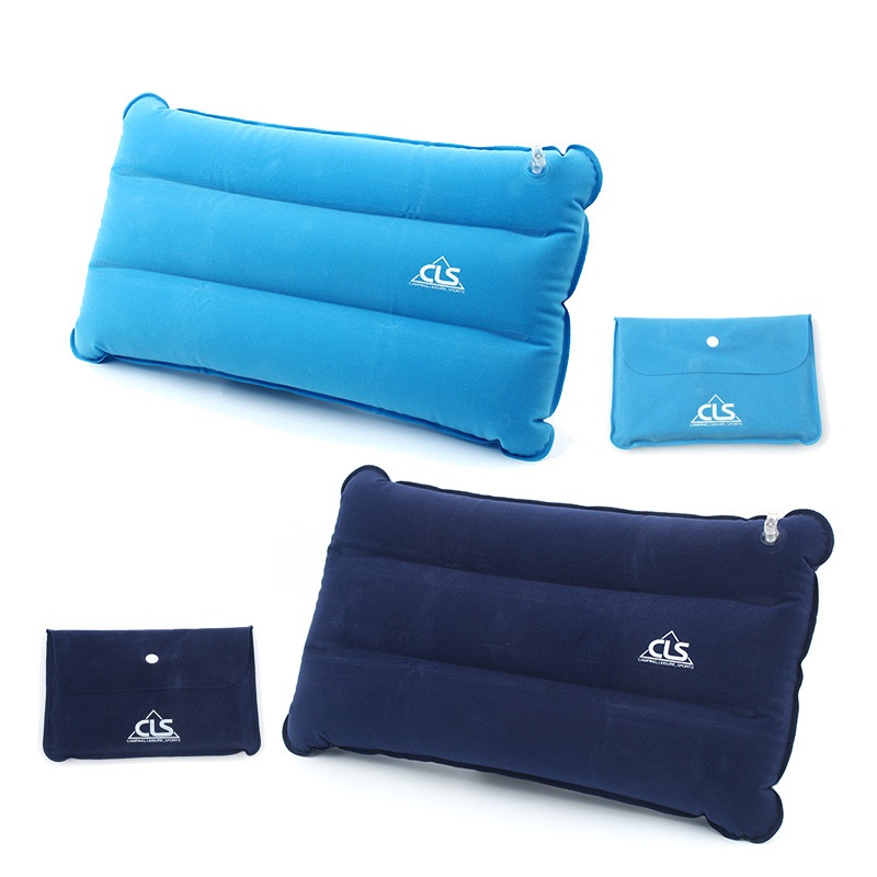 戶外方形充氣枕頭大號休閒野營睡袋枕頭折疊便攜旅行頸枕靠墊