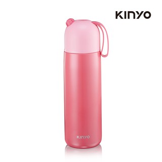 【生活工場】kinyo KIM-39PI 316不鏽鋼真空保溫杯400ML-粉 不鏽鋼 保溫杯 環保杯