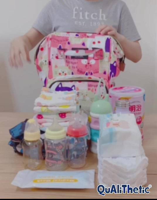 繽紛可愛超輕盈媽媽包 解放雙肩 超大容量 【洛希可嚴選】台灣現貨24H出貨 通勤適用 媽媽包 後背包