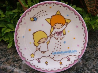 ㊣五號倉庫㊣ Sanrio 50周年紀念抽獎品 Kiki & Lala 陶瓷盤