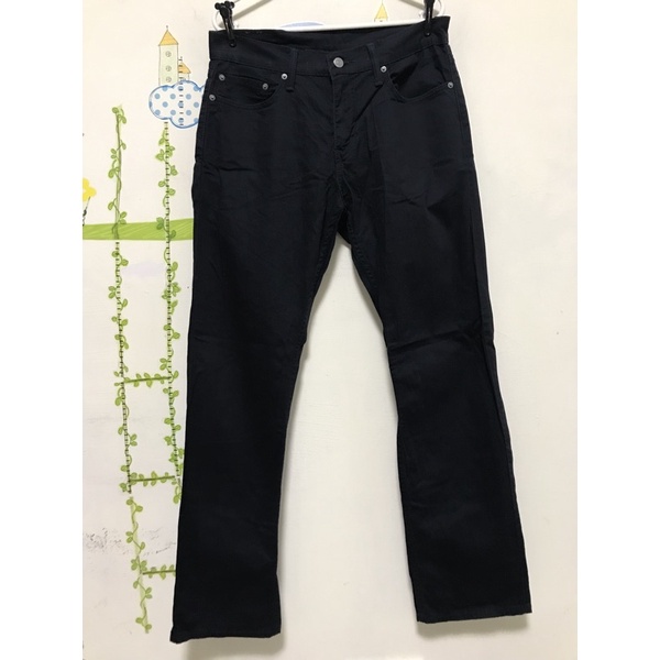 Levi’s 514黑色薄款休閒長褲 （彈性）W32L32