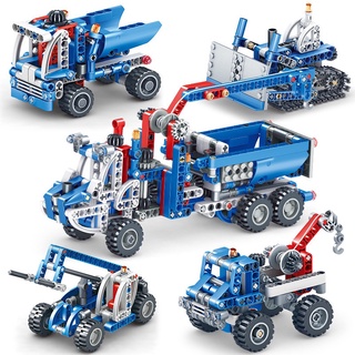 積木玩具玩具車積木玩具拼搭益智玩具機械齒輪動力組steam科技件教學相容樂高拼裝益智DIY積木玩具