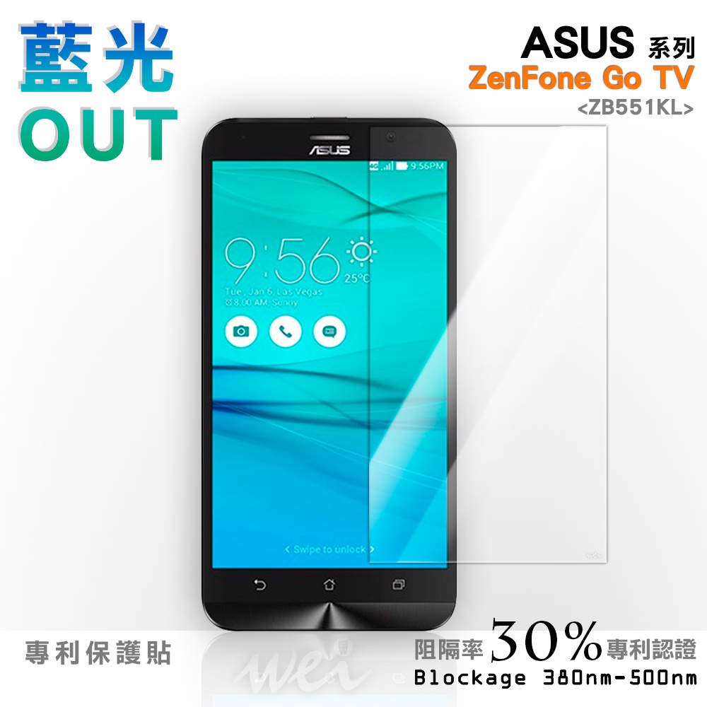 【膜力威】專利抗藍光保護貼｜ASUS ZenFone Go TV (ZB551KL) 適用