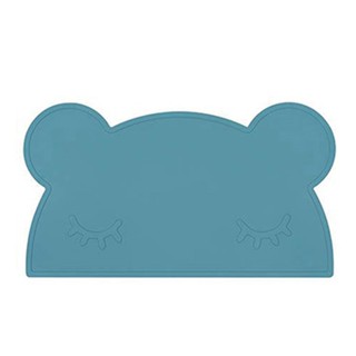 澳洲We Might Be Tiny矽膠防滑餐墊熊寶寶-孔雀藍