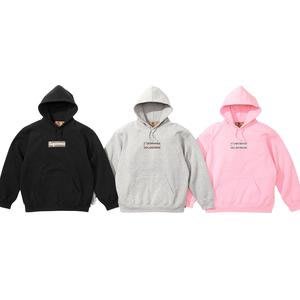 【S.M.P】SUPREME SS22 Burberry Box Logo Hooded Sweatshirt 帽T