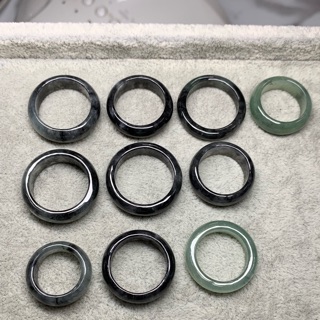 冰種翡翠烏雞種翡翠玉戒
