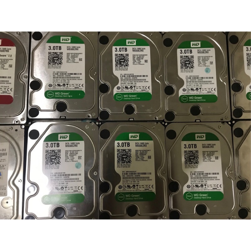 WD HITACHI seagate 1.5TB 2TB 3TB HDD  硬碟 綠標 紅標  無壞軌 健康圖