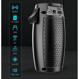 Bluetooth speaker RGB atmosphere light portable subwoofer co | 蝦皮購物