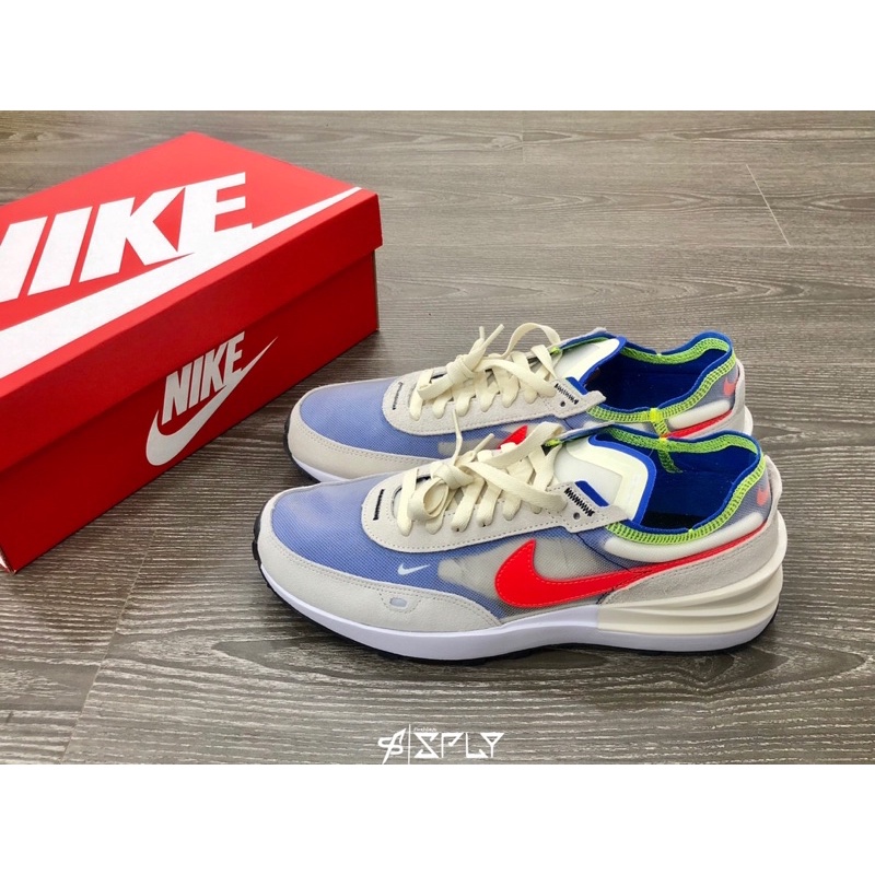 【Fashion SPLY】Nike Waffle One 白藍橘 休閒鞋 DA7995-101