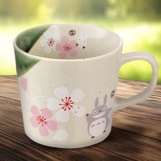 現貨！日本 宮崎駿 吉卜力 TOTORO 龍貓 灰龍貓 和風 櫻花 馬克杯 瓷杯 水杯 杯子 櫻花杯