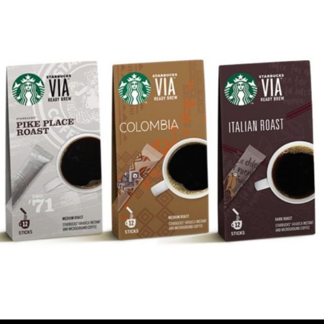 Starbucks 星巴克VIA即溶咖啡 義大利 派克市場 哥倫比亞