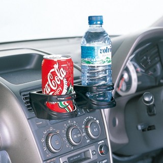權世界@汽車用品 日本 SEIWA 冷氣出風口夾式 飲料架 杯架 2入 W351