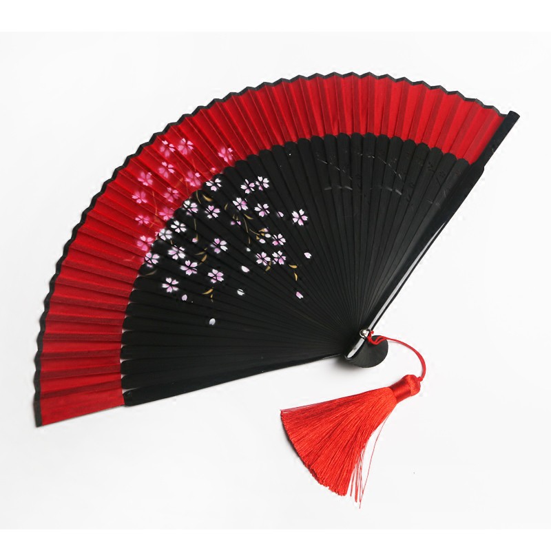知了 免運 和服扇子日本和風扇子日式烤漆扇女士折扇古風道具扇子 蝦皮購物