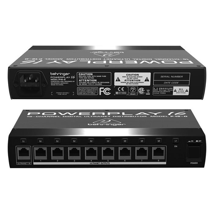 【民揚樂器】訊號分配器 BEHRINGER P16D Ultranet 數位監聽分配器 數位監聽個人串接模組 錄音室