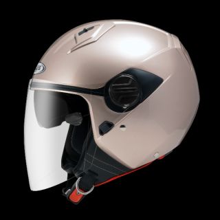 ☆宥鈞騎士部品☆全新ZEUS ZS213輕巧 雙鏡片透氣安全帽 玫瑰金色