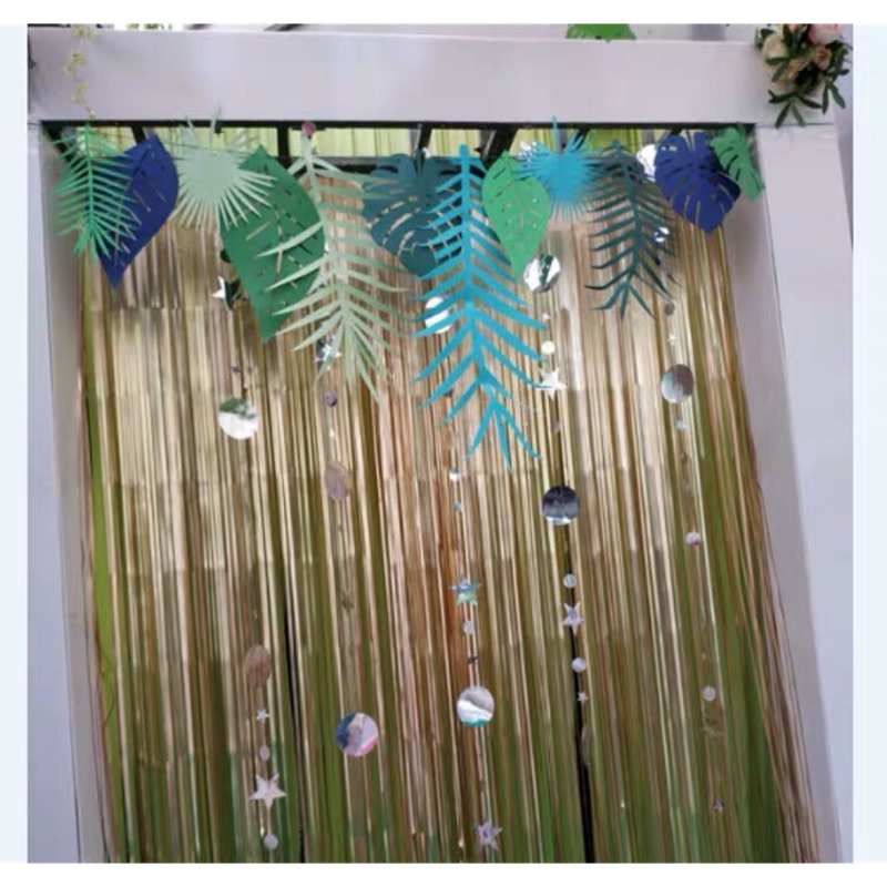 現貨」台南熱帶雨林/熱帶風不織布葉子造型拉旗拉花裝飾佈置/生日派對/櫥窗