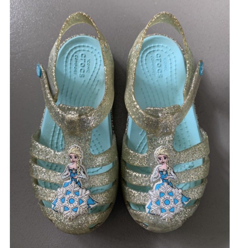 Crocs 冰雪奇緣 Elsa 涼鞋 約15.5公分